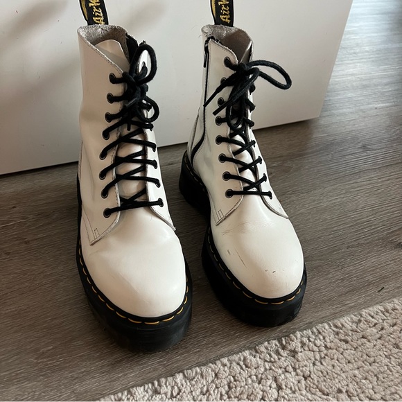 Dr. Martens JADON BOOT SMOOTH LEATHER PLATFORMS - white 9 - Picture 4 of 6